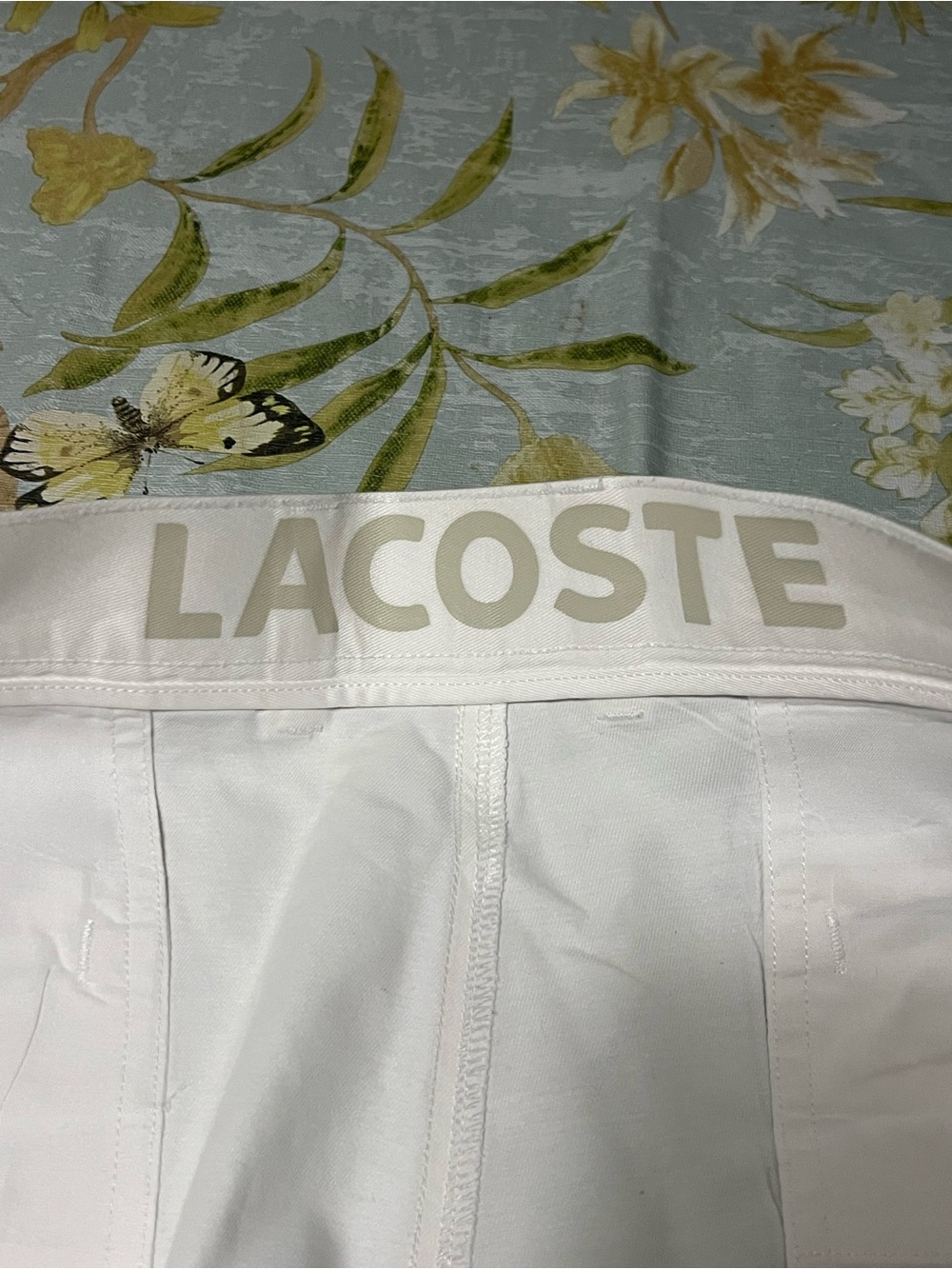 Lacoste Men’s White Chino Pants